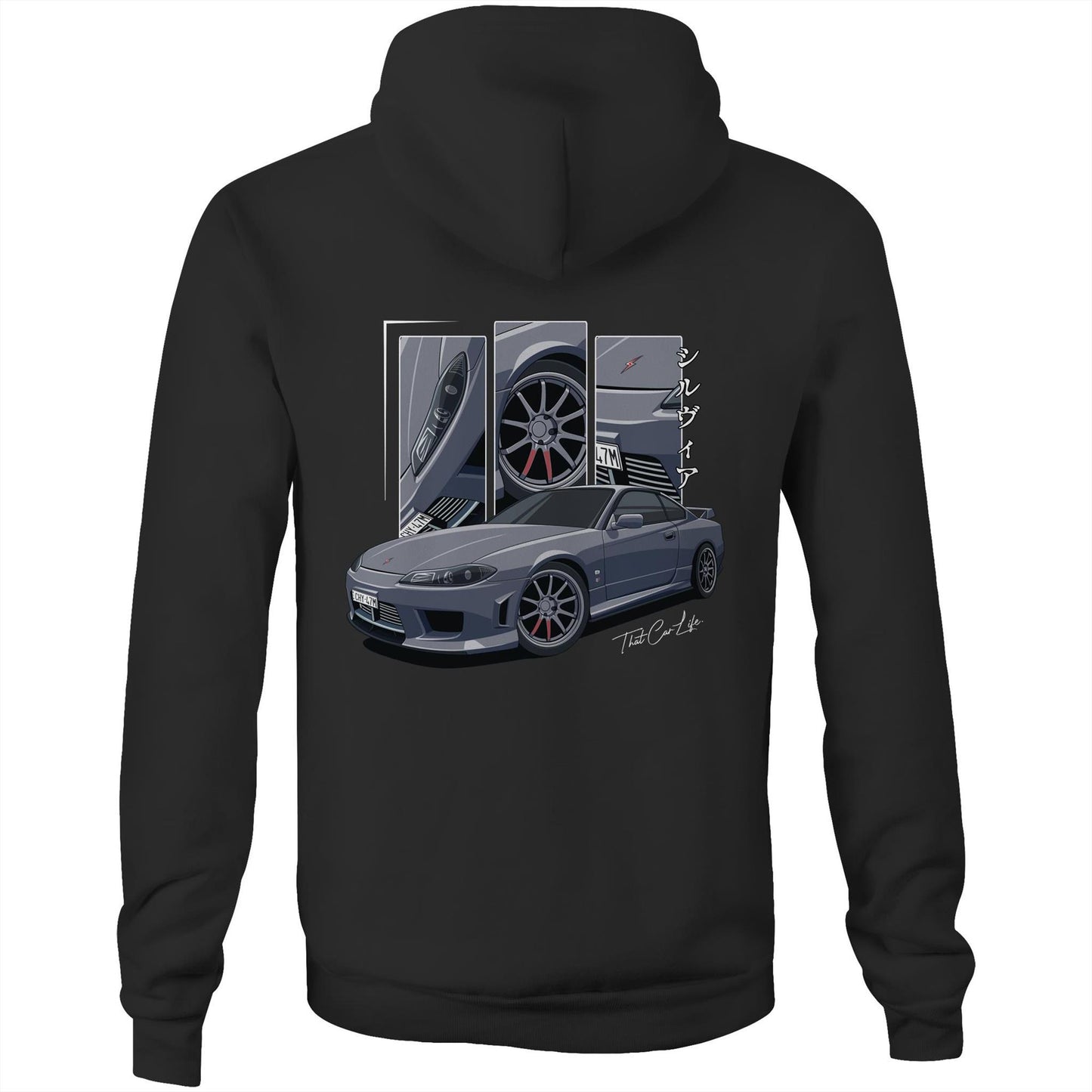 V2 Grid Hoodie - Your Car, Custom Illustration